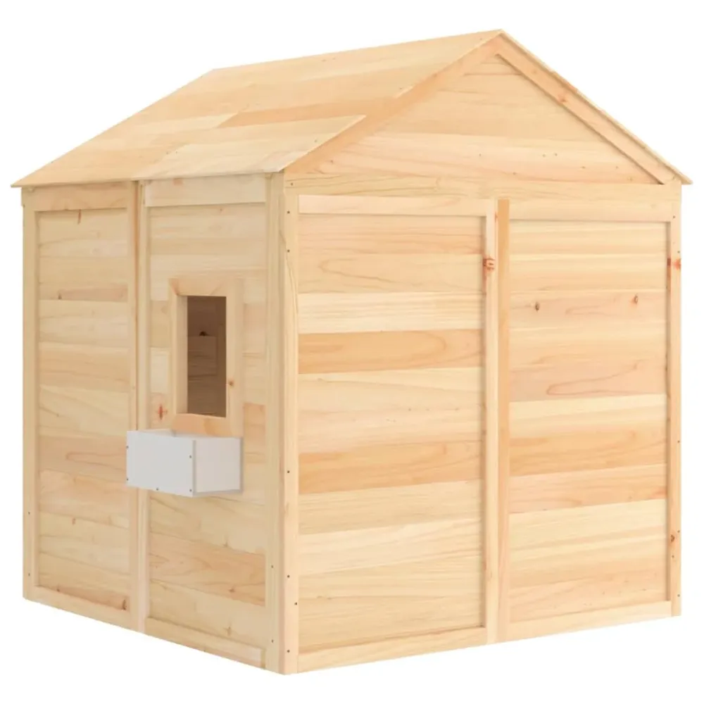 Maison de jeux et porte verrouillable/fleurs bois massif sapin 02_0005107 Compatible avec la plupart des modèles