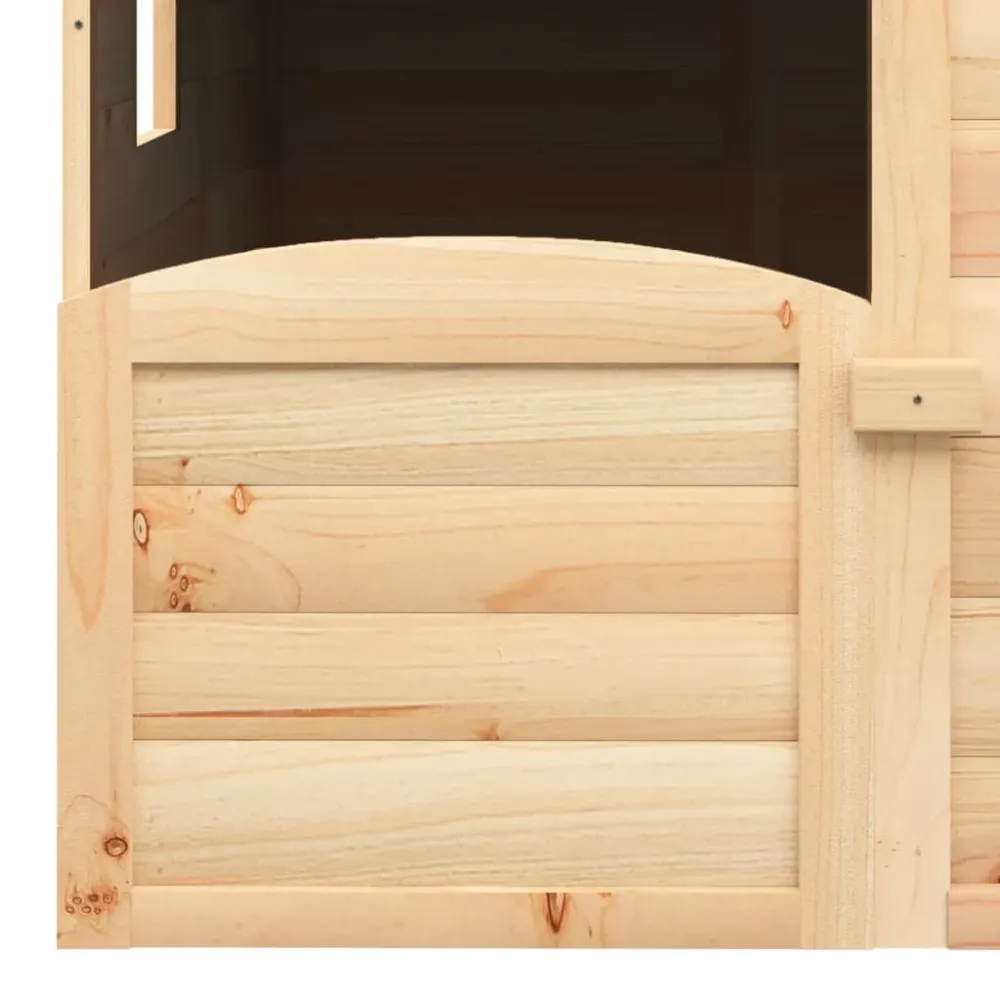 Maison de jeux et porte verrouillable/fleurs bois massif sapin 02_0005107 Compatible avec la plupart des modèles