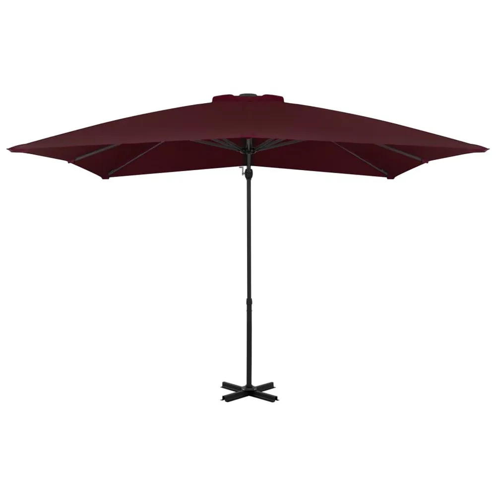Parasol de jardin en porte-à-faux avec mât en aluminium Compatible avec la plupart des modèles