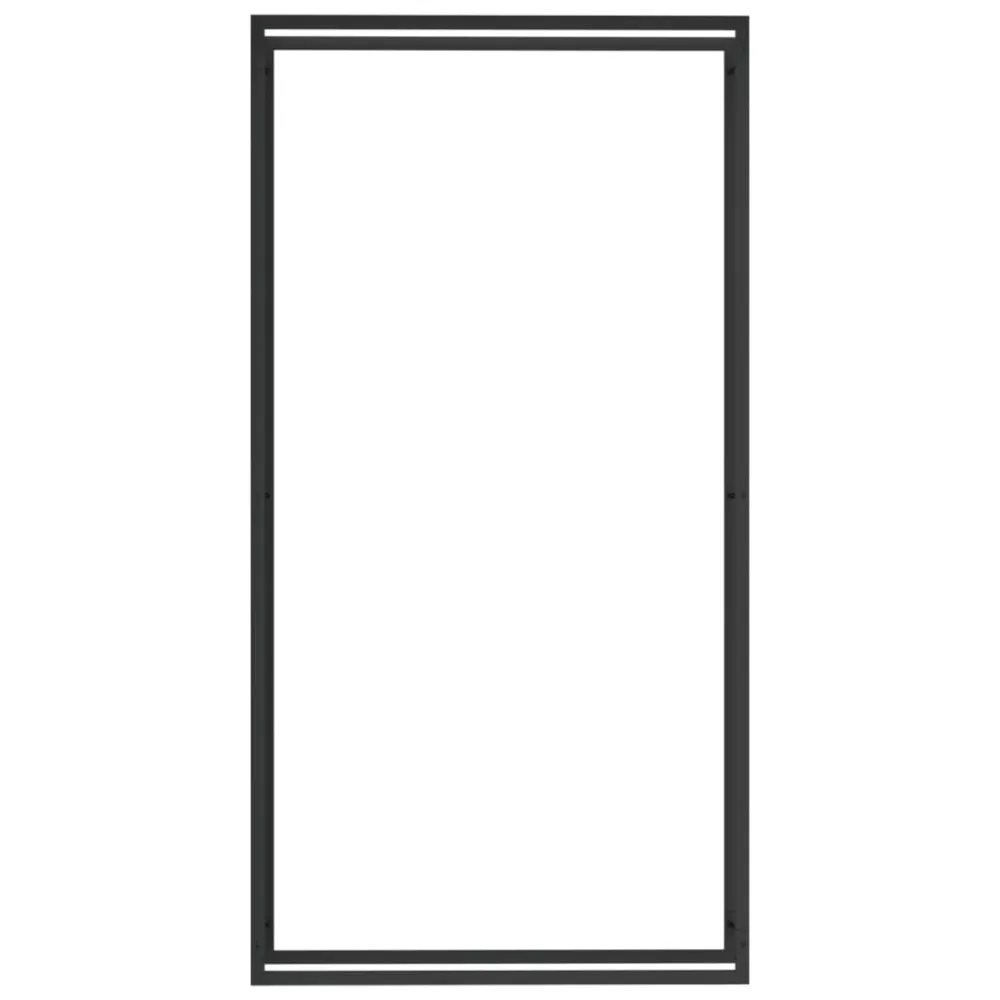 Portant de bois de chauffage mat 110 x 28 x 214 cm acier noir 02_0043746