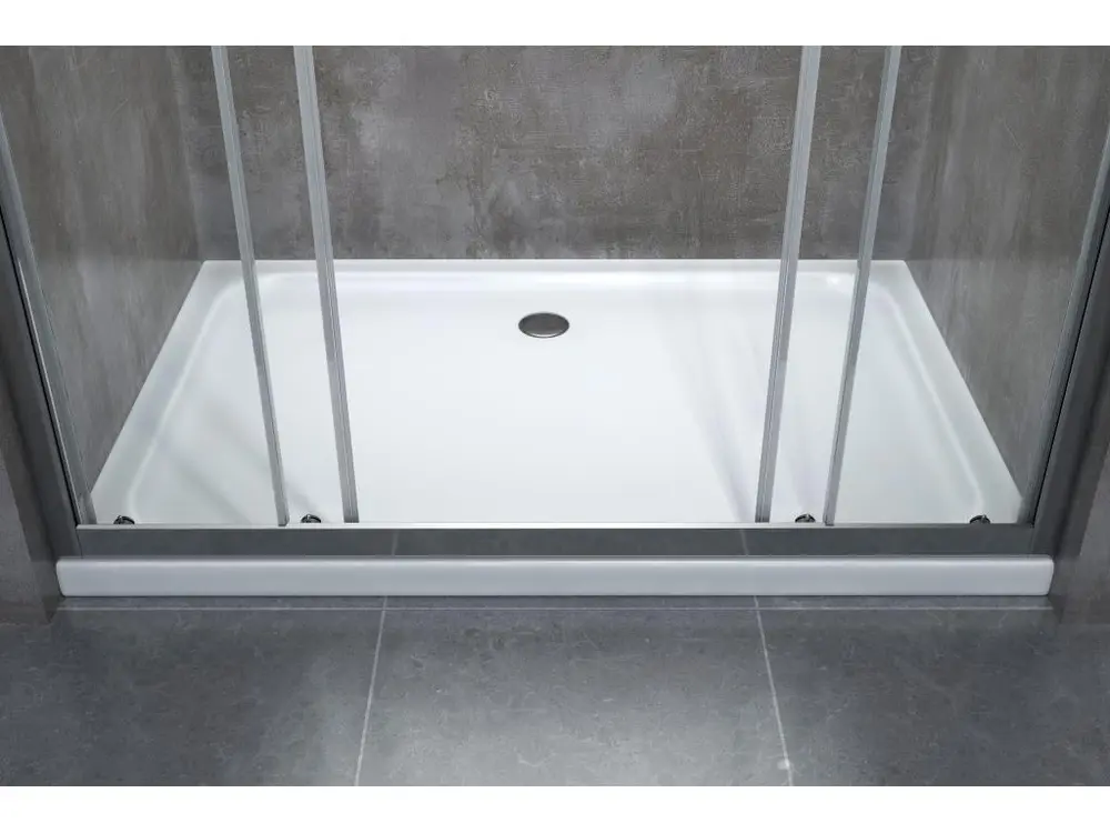 Porte de douche de 6 mm pour installation en niche avec quatre portes et ouverture centrale H.190 - 198-203 pour toutes sa...