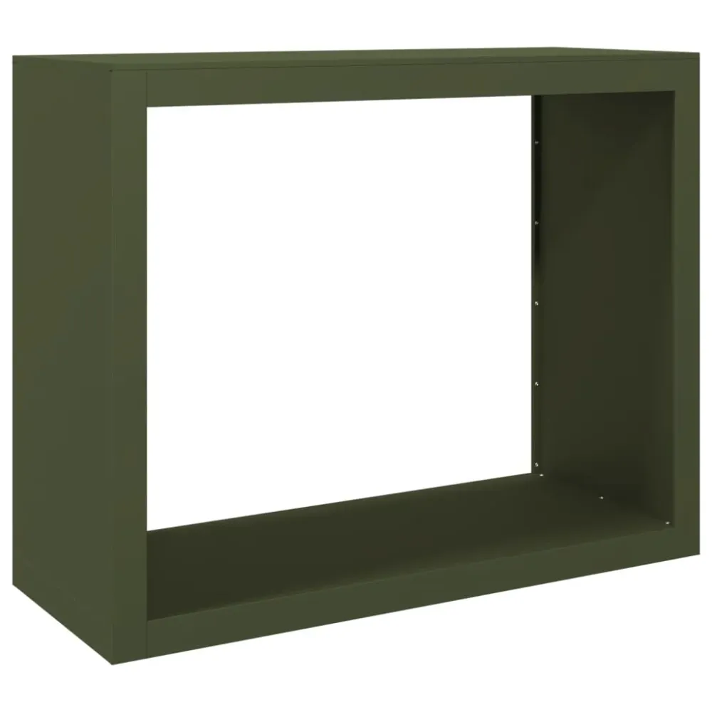 Porte-bagages scooter Portant de bois de chauffage 100 x 40 x 80 cm acier vert 02_0043701