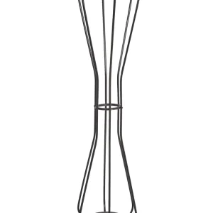 Porte-manteau en acier noir ORDWAY - 22mm/25mm/28mm