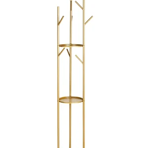 Porte-manteau doré RALTSON avec fixation universelle