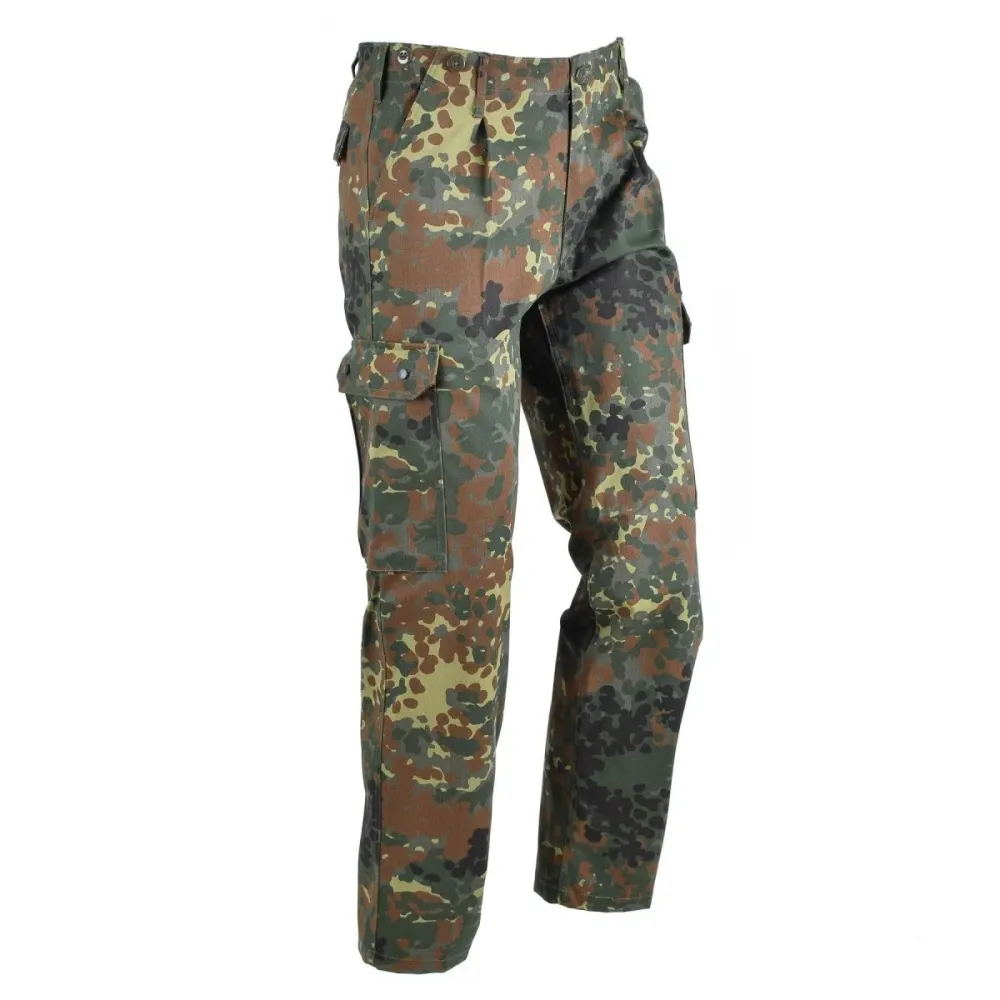 Protège-mains Pantalon cargo de style militaire allemand, pantalon de combat de l'armée de camouflage flecktarn ACU