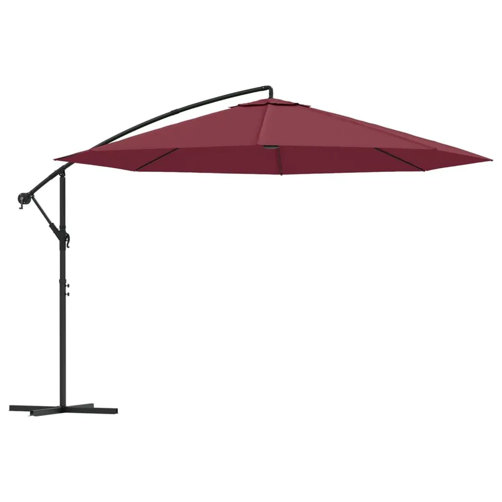 Rétroviseur sport Parasol de jardin en porte-à-faux et poteau en aluminium