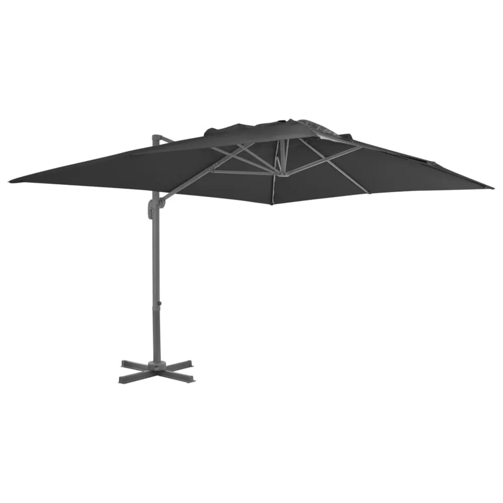 Rétroviseur sport Parasol de jardin en porte-à-faux et poteau en aluminium