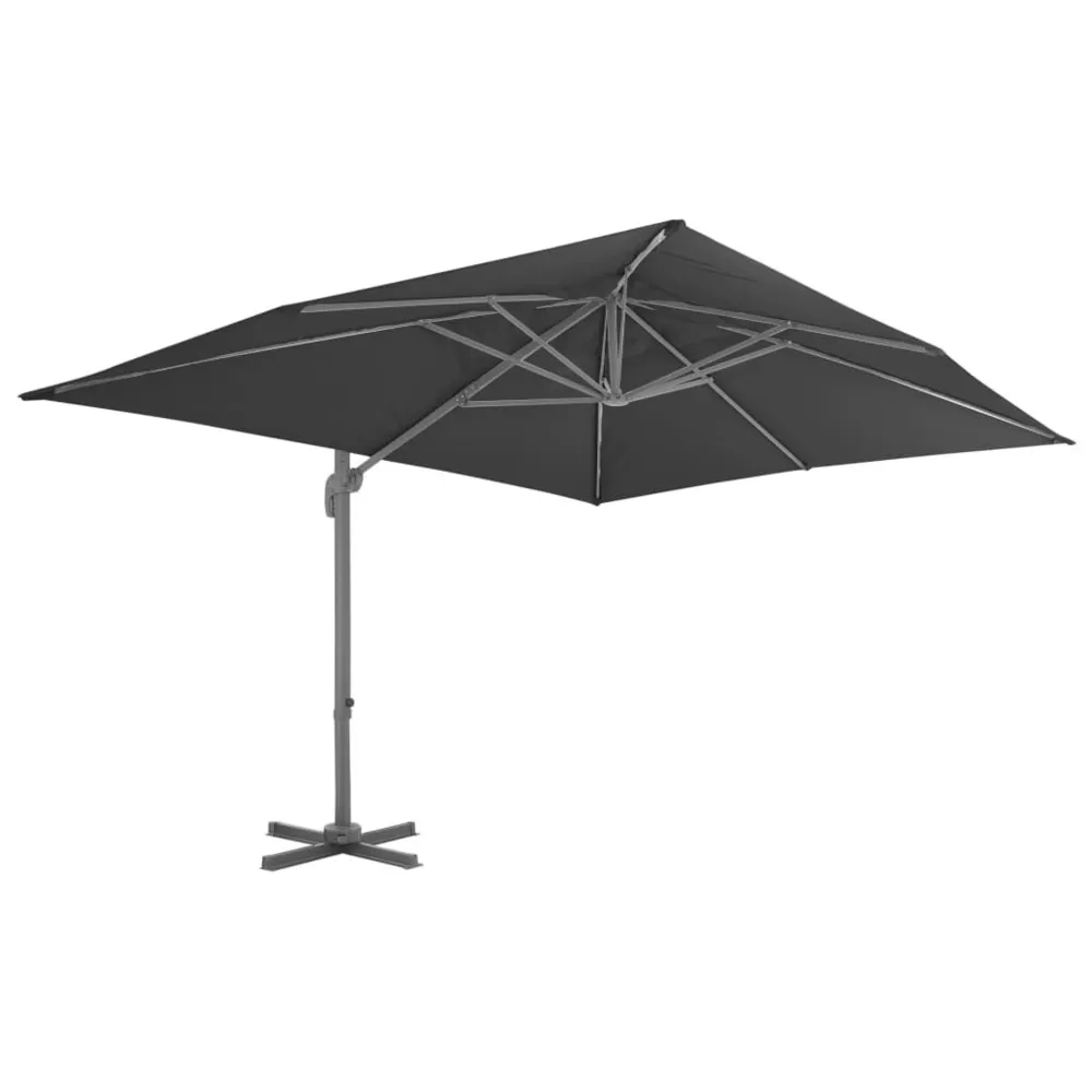 Rétroviseur sport Parasol de jardin en porte-à-faux et poteau en aluminium