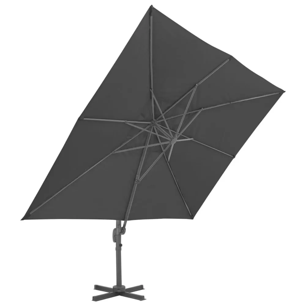 Rétroviseur sport Parasol de jardin en porte-à-faux et poteau en aluminium