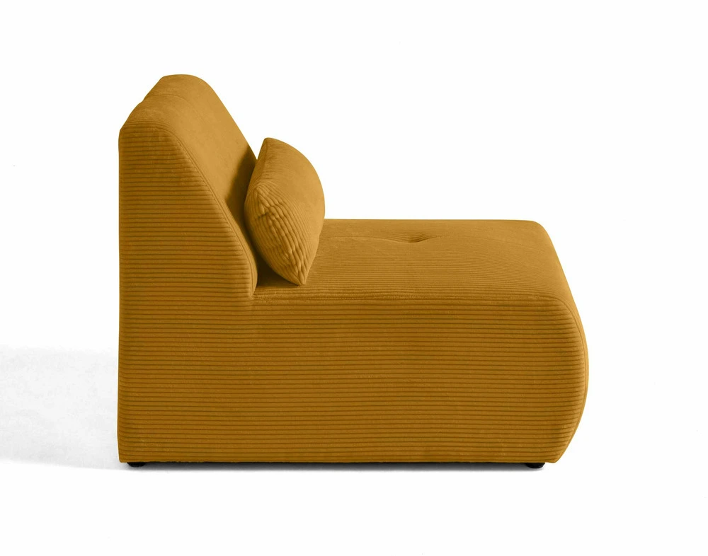 Sangle de fixation Onyx - fauteuil sans accoudoirs - en velours côtelé