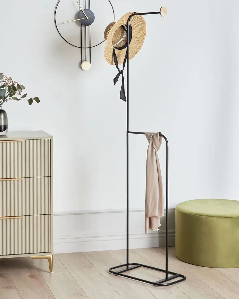 Sangle de fixation Porte-manteau en métal noir EUREKA