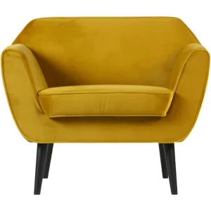 Sangle de fixation ROCCO - Fauteuil en velours jaune ocre