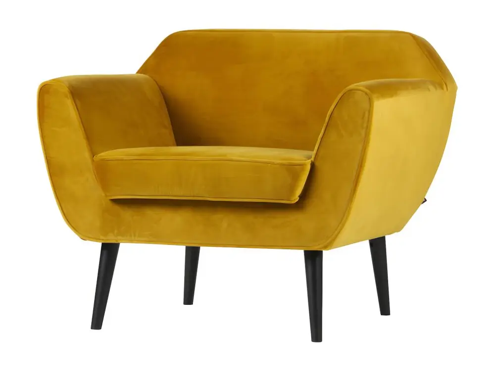 Sangle de fixation ROCCO - Fauteuil en velours jaune ocre