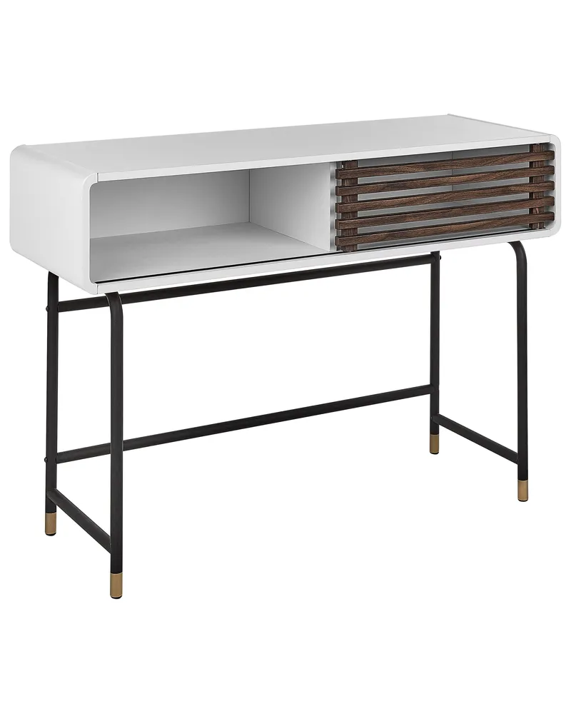 Sidetable donkerhout/wit RIFLE Compatible avec la plupart des modèles