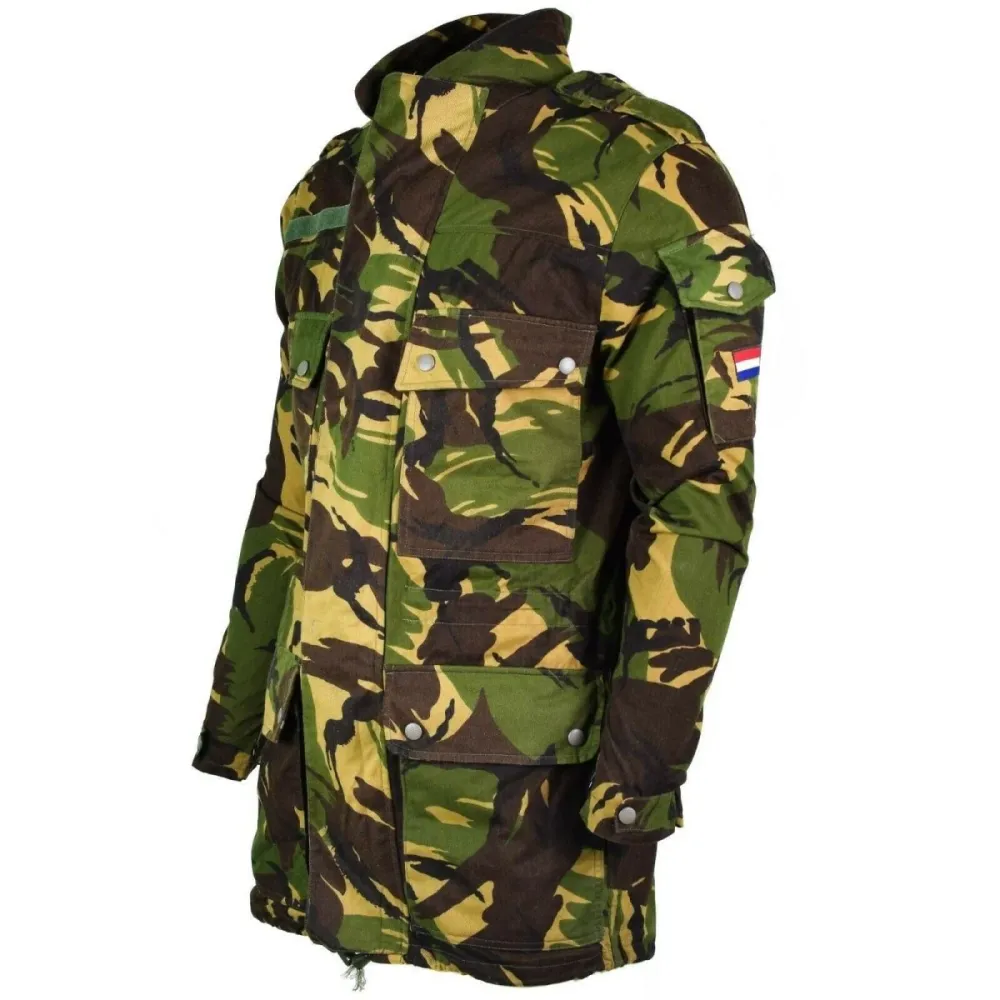 Support GPS moto Veste militaire originale de l'armée néerlandaise M65 parka militaire sans doublure Holland Military