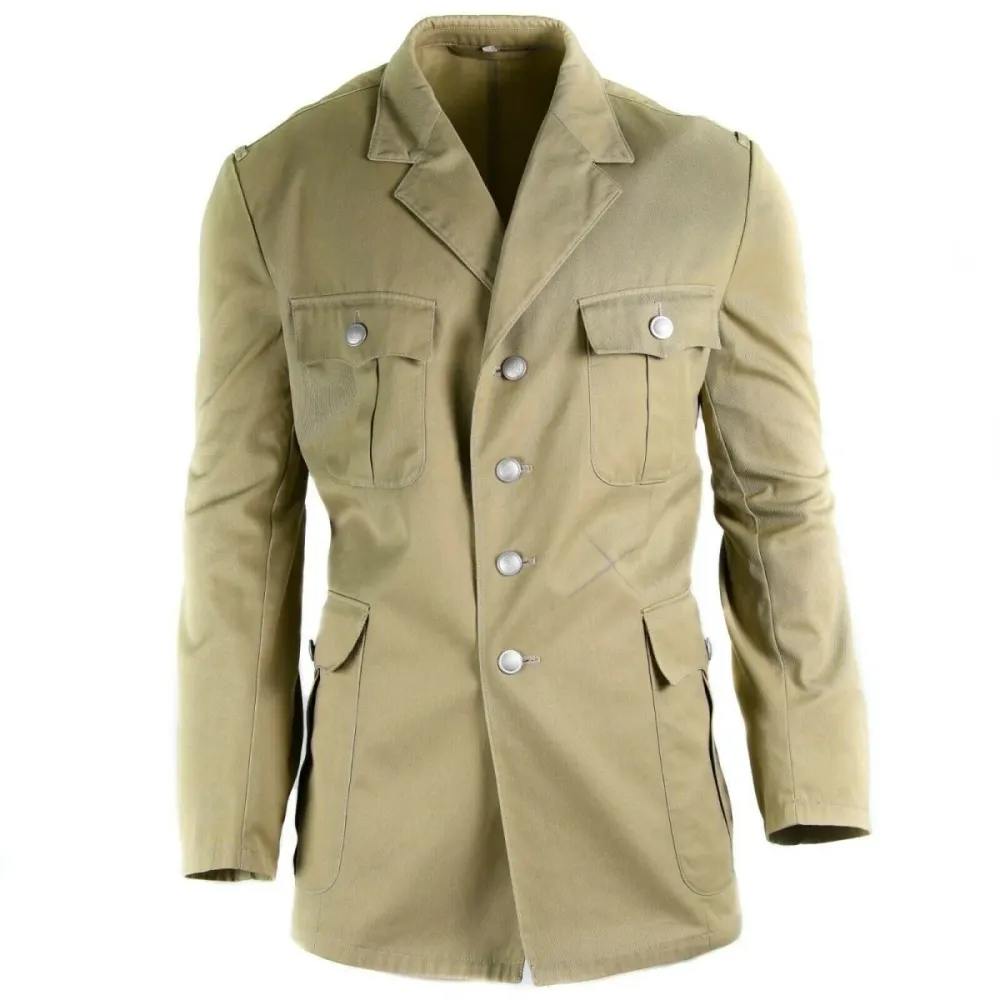 Support GPS moto Véritable veste de l'armée allemande, uniforme formel du désert tropical, kaki militaire