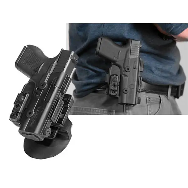 Étui Glock 26/27, étui à palette ShapeShift OWB en noir mat