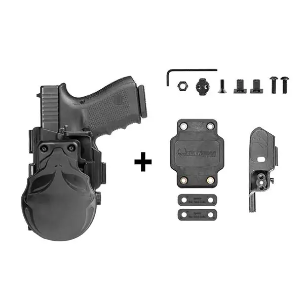Étui Glock 26/27, étui à palette ShapeShift OWB en noir mat