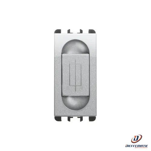 Urmet Portafusibile, 1 Modulo, 1P 10A 250Vac, Alluminio 10500Al Originale Nuovo en noir mat