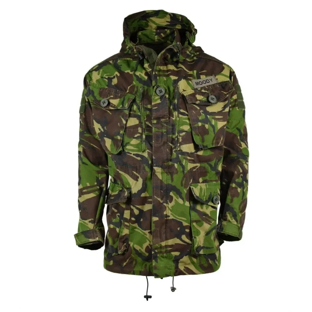 Veste de combat militaire DPM originale de l'armée britannique, parka coupe-vent avec système antivol
