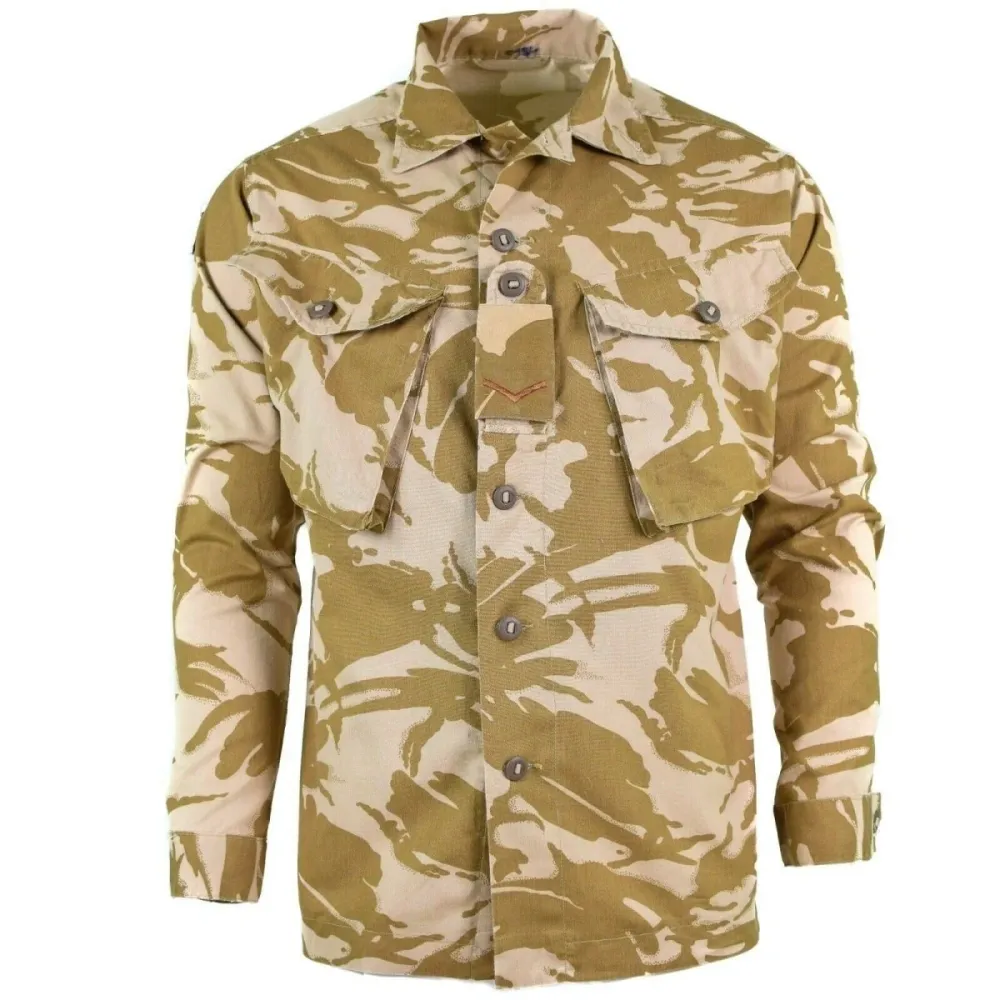 Veste de combat militaire originale de l'armée britannique, chemise légère pour le désert Compatible avec la plupart des m...