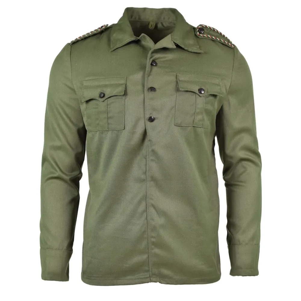 Veste de combat originale de l'armée bulgare verte olive, édition militaire NEUF avec fixation universelle