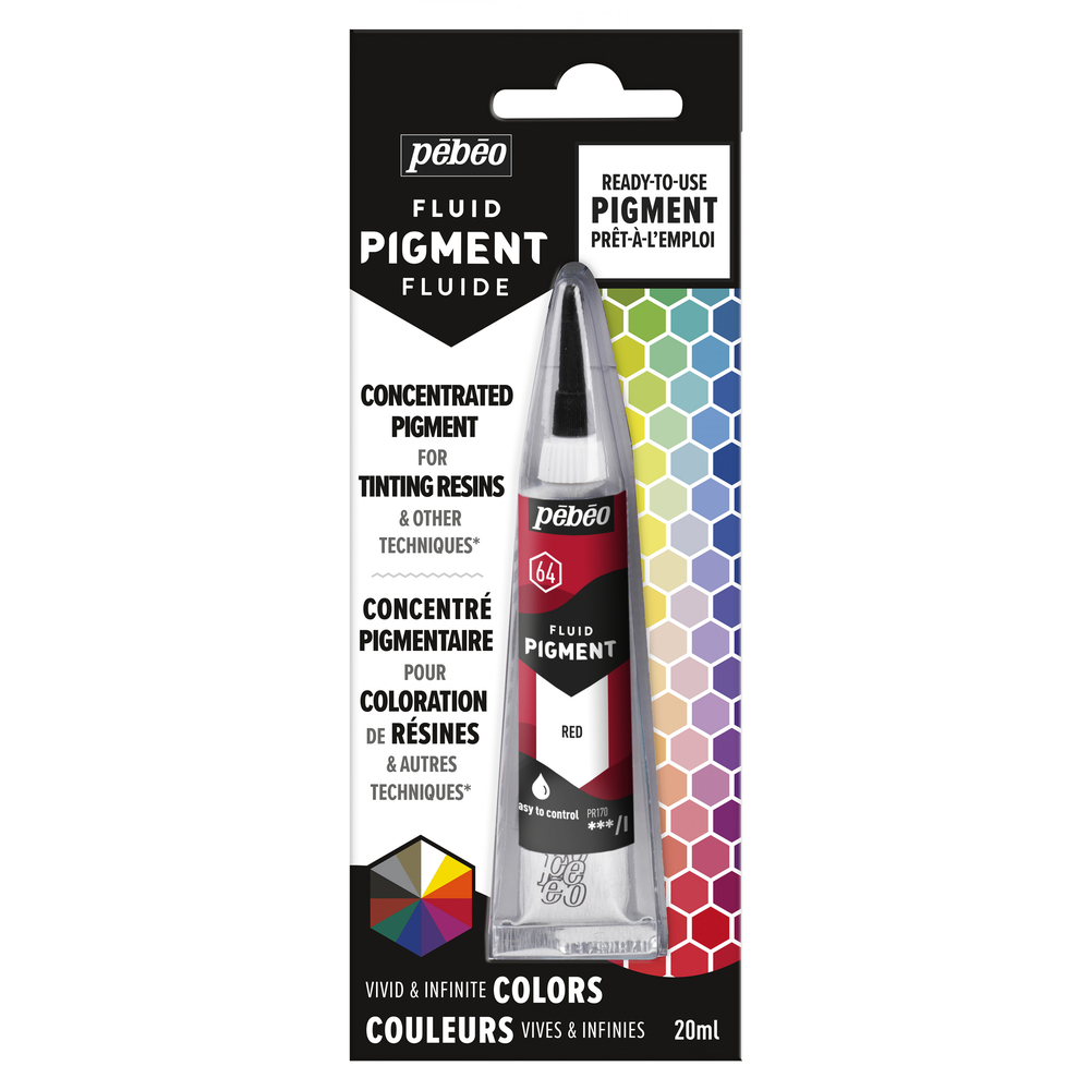 Fluid pigment 20ml rouge Gedeo | Prêt à l'emploi