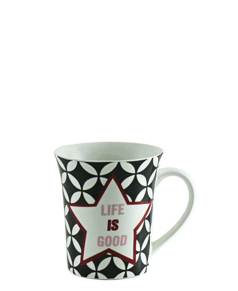 Kitchen Life, "Life Is Good" Mug 300ml - Blanc pur