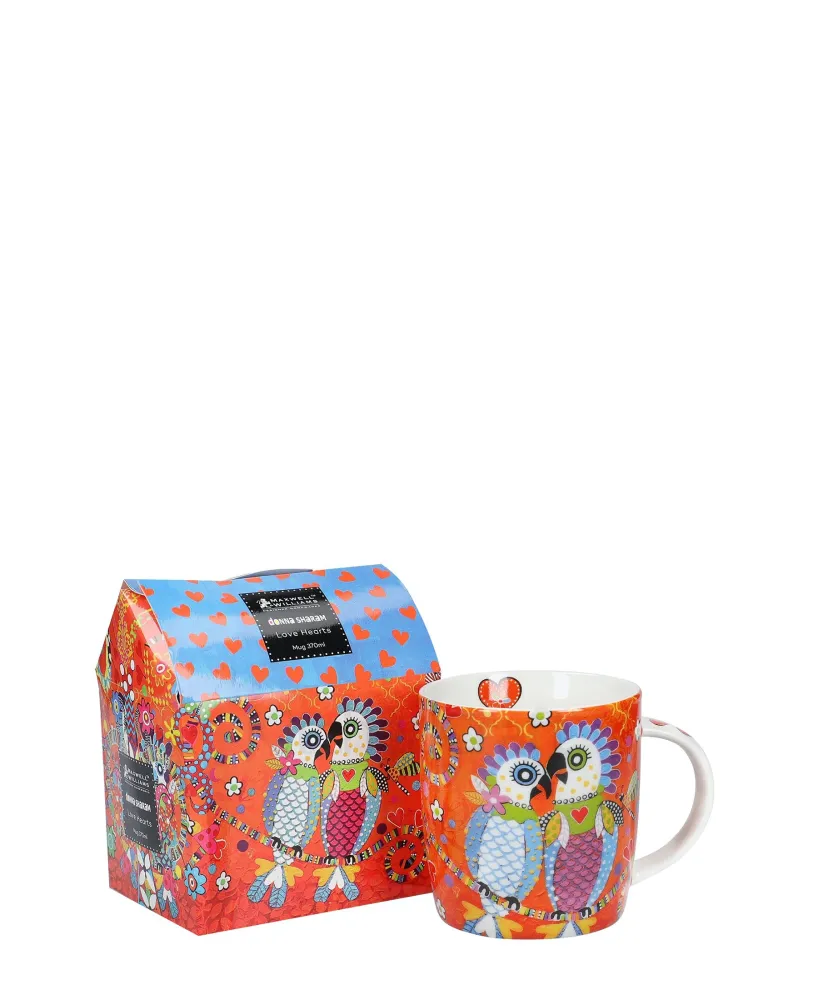 Love Hearts Cockatoo Mug 370ml par Motul