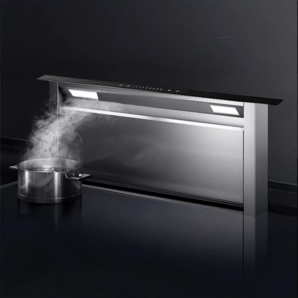 Totai 90cm Eclipse Downdraft Cookerhood Ton argent