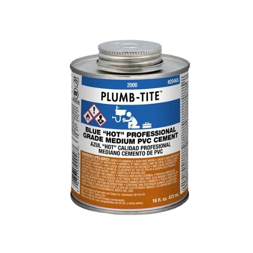 32 oz Vif Dry PVC Cement Wet Applications Blue G2036S Compatible avec systèmes ABS