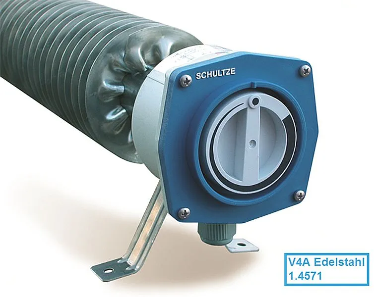 Schultze RiRo 500 V4A Chauffage à tubes à ailettes automatique 500 W 230 V acier inoxydable 1.4571 IP66/67 0500EA4 se four...