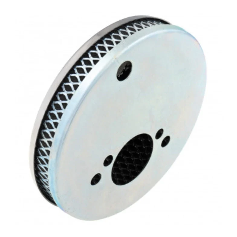 AIR FILTER, SPEEDOGRAPH, HS4, OFFSET HOLE, 1 1/2", CHROMÉ