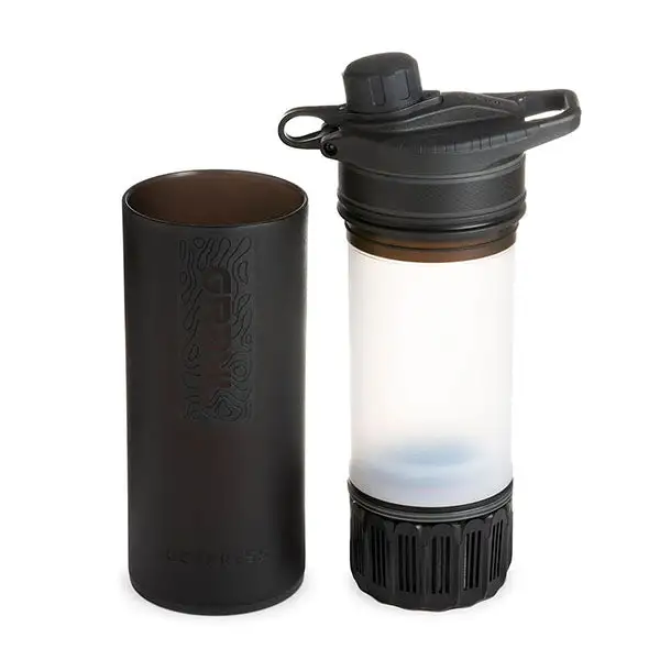 Amortisseur arrière Filtre à eau GEOPRESS PURIFIER FLACON, 0,7L, recouvert noir
