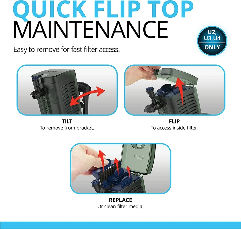 Chaîne de transmission Filtre intérieur aquarium u1 aquarium 55 litres