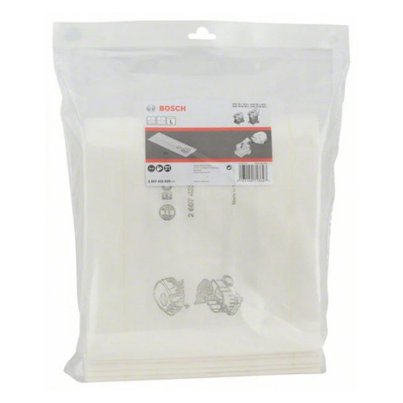 Filtre à air sport Lot de 5 sacs-filtres pour liquide BOSCH 2607432039 - Pour GAS 35-55
