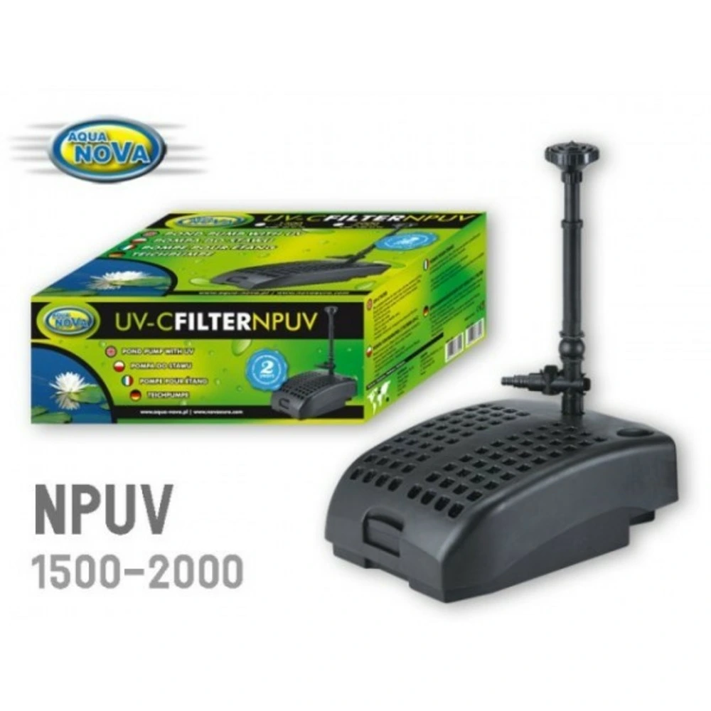 Filtre à air sport Pompe filtrante npuv1500 7w aqua nova (1500 l/h)
