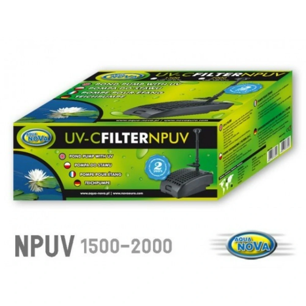 Filtre à air sport Pompe filtrante npuv1500 7w aqua nova (1500 l/h)