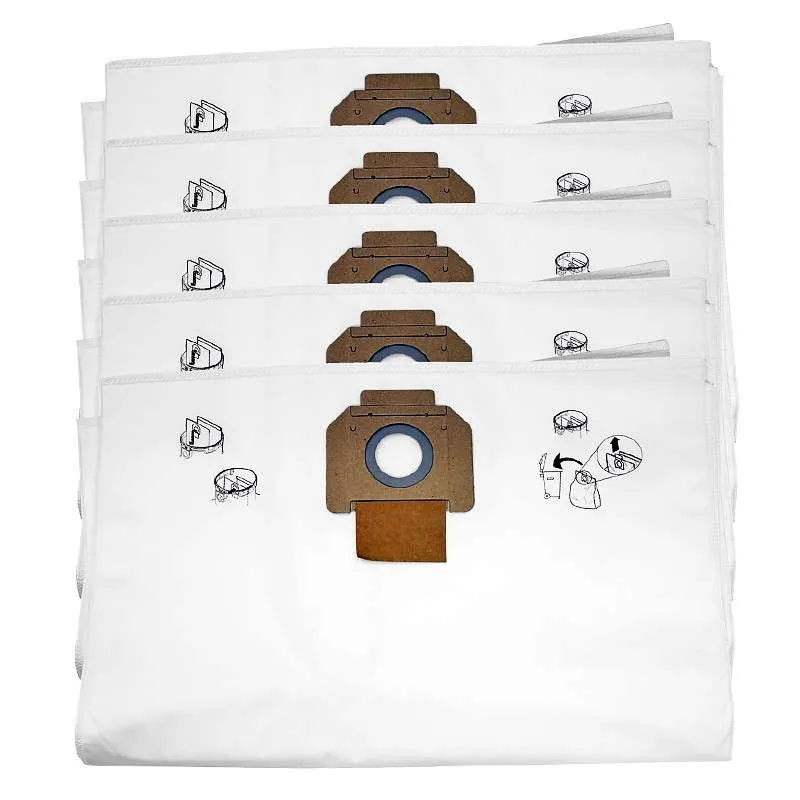 Lot de 5 sacs filtrant en tissu MAKITA P-78293 pour aspirateur MAKITA VC3511L