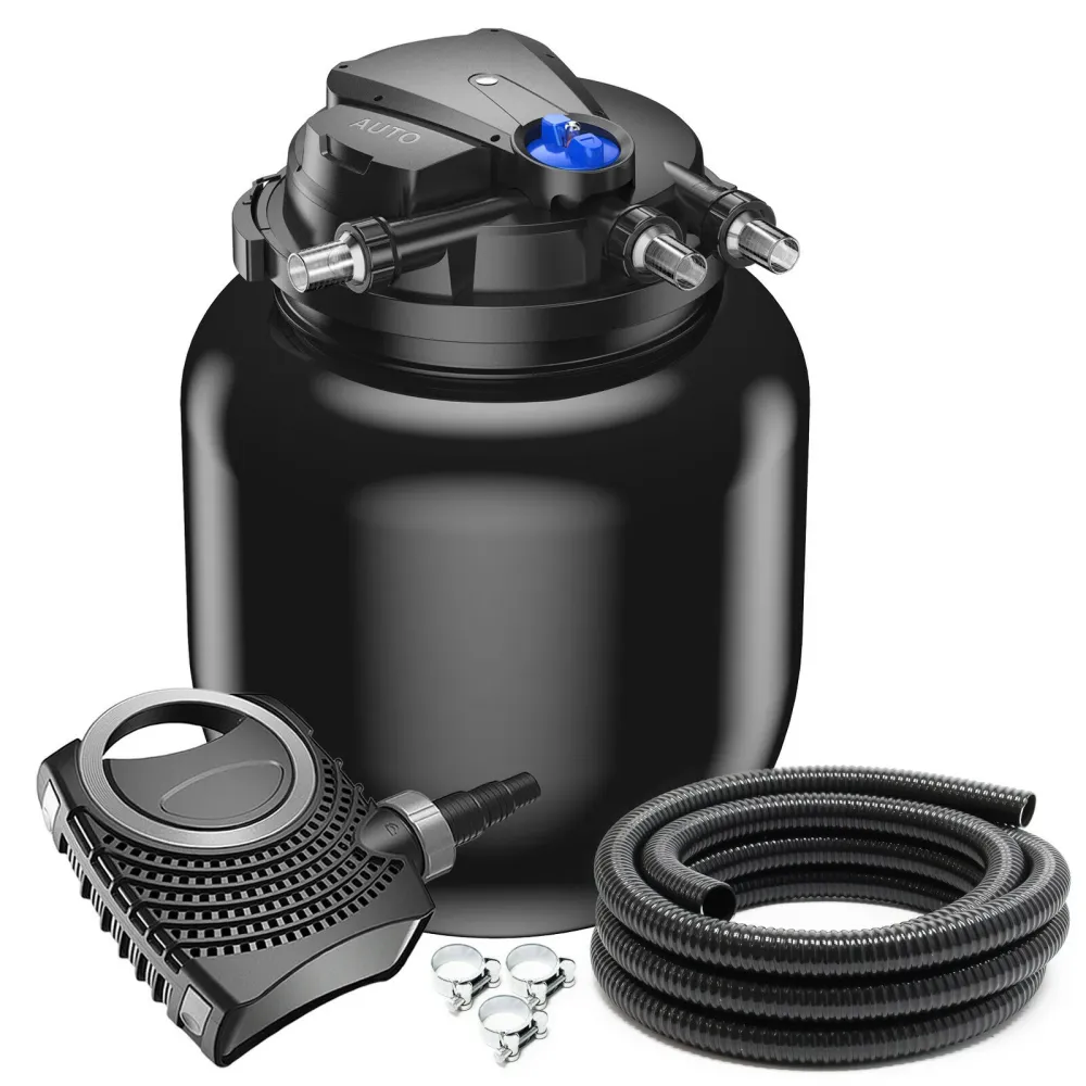 Pneu tout-terrain quad Kit de filtration set 100000 litres 55 watts UVC pompe 8000 l/h tuyau 10 m 16_0001914