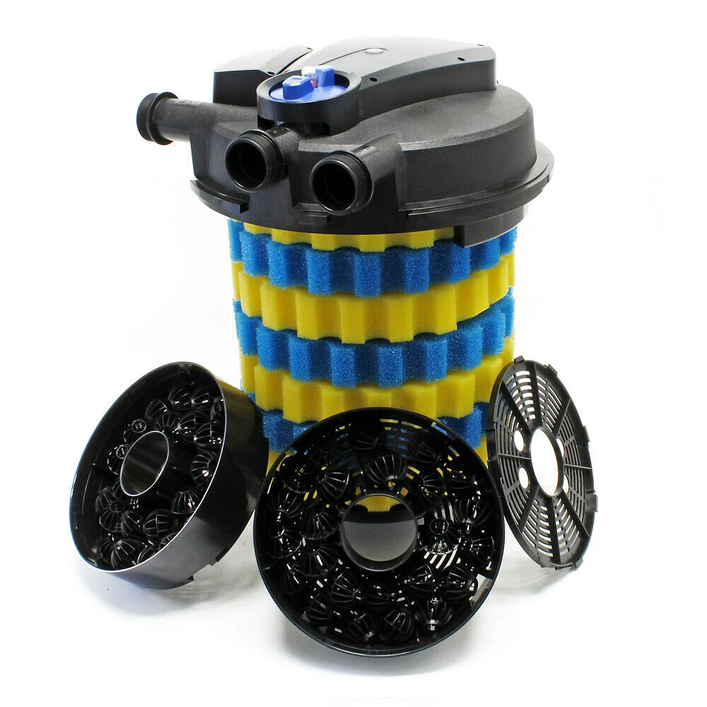 Pneu tout-terrain quad Kit de filtration set 100000 litres 55 watts UVC pompe 8000 l/h tuyau 10 m 16_0001914