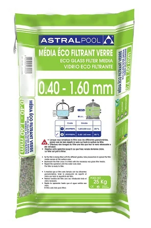 VERRE ÉCO FILTRANT POUR FILTRATION PISCINE avec joints neufs