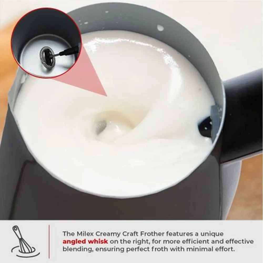 Amortisseur arrière Milex Creamy Craft Milk Frother Noir jais