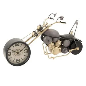 Échappement complet Horloge à Poser Design "Moto" 44cm Gris