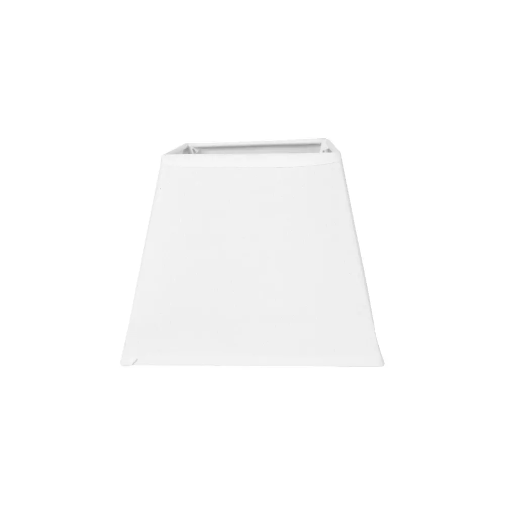 ABAT-JOUR CARRÉ BLANC 15CM avec kit d'installation