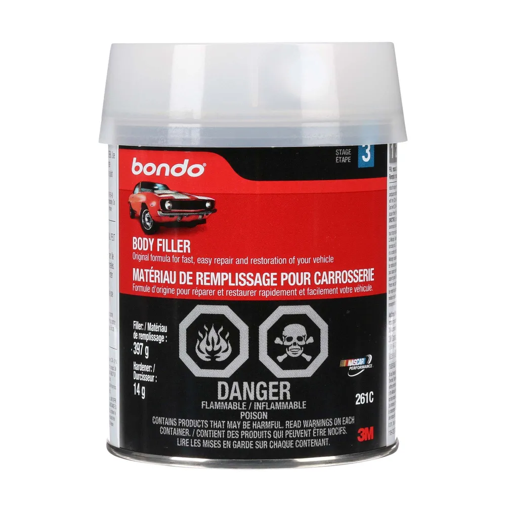 Matériel de remplissage pour carrosserie Bondo, 379 g - Montage Universel
