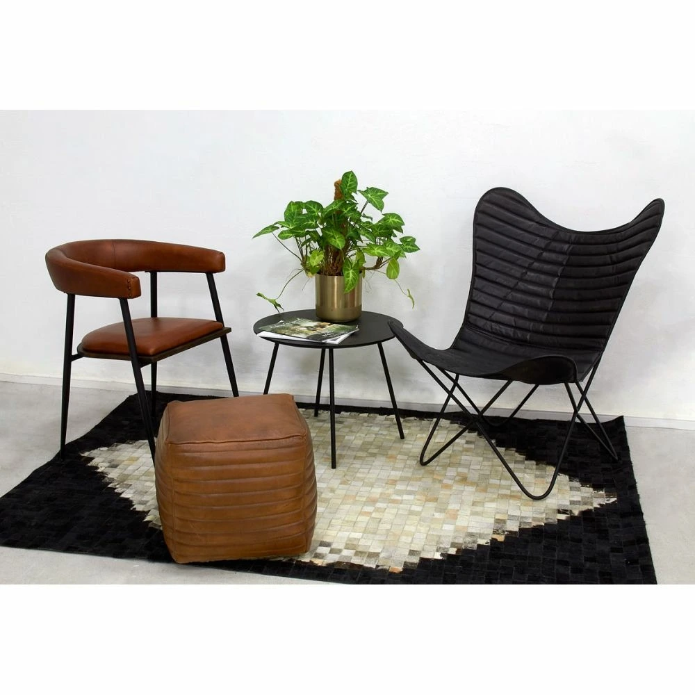 Fauteuil butterfly en cuir - Sans Odeur