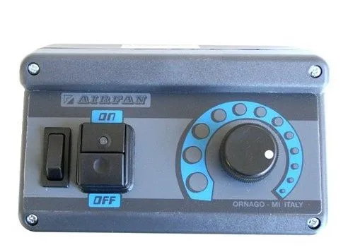 Régulateur de rapidementsse en continu AIRFAN avec interrupteur d'éévidentage et contact d'accélérateur...