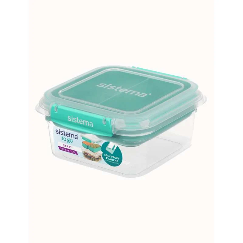 Sistema Square Stax To Go - 1.15L - Minty Sarcelle