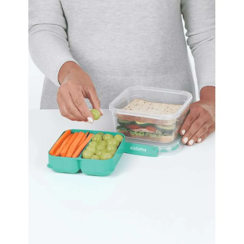Sistema Square Stax To Go - 1.15L - Minty Sarcelle